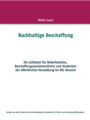 cover image of Nachhaltige Beschaffung